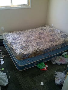 Disgusting tenant bedroom