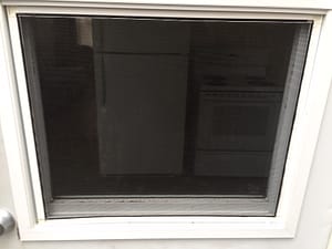window screen after repair