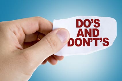 Tenant Do’s and Don’ts